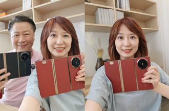 周玉琴、賴岳謙搶先秀「華為三折機」 一台近10萬曝試用心得