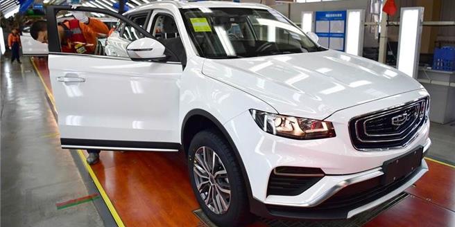 大陆汽车品牌吉利汽车。（图／新华社）