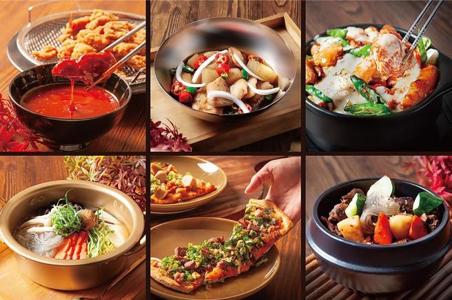 台北凱撒Checkers 自助餐以國人最愛的韓式料理為題，餐檯輪番供應多道經典韓國料理。圖／台北凱撒大飯店提供