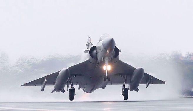 图为国军的幻象2000战机。（中时资料照，郑任南摄）