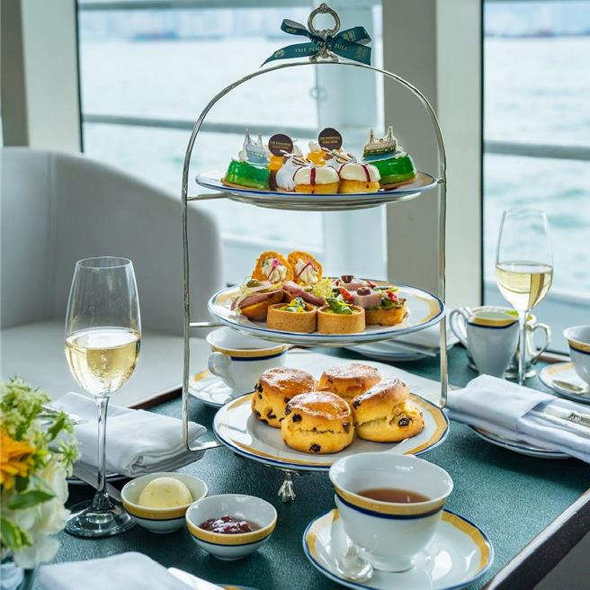 在香港品味英式下午茶，可享受各式国际美馔。（香港旅游发展局提供） 