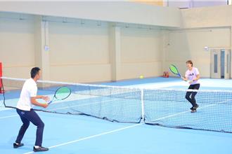 基隆市民體育活動中心完工 謝國樑盼打造網球人才基地