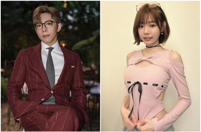 吕爵安（左）坦承对林明祯（右）有好感。（图／IG@minchen333、edanlui）