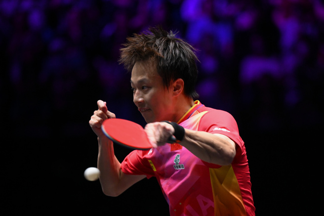 WTT冠军赛澳门站，大陆名将林高远（见图）爆冷败给「柚子同学」高承睿，止步16强。（图／新华社）