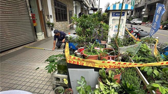 情侣疑在住处客厅大玩情趣泡泡浴，陈男全身赤裸从阳台坠落身亡。警方在屋内查获大麻烟油，将黄姓女友移送侦办。（民眾提供／潘虹恩台中传真）