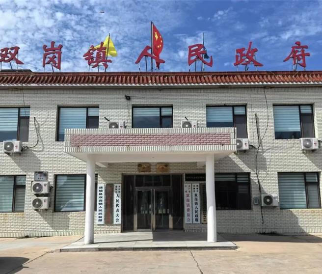 疊床架屋！這座人口26.5萬東北小城撤銷900個機構。圖為通榆縣雙崗鎮黨委、鎮政府。（中國新聞周刊）