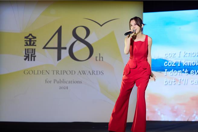 白安受邀為金鼎獎頒獎典禮獻唱。（相信音樂提供）