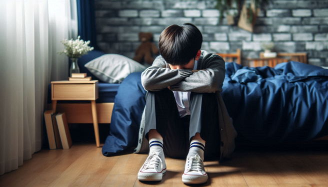 宜兰某高职疑似发生霸凌事件，男学生遭铝棒警棍打屁股。（示意图、与本案无关／AI生成）