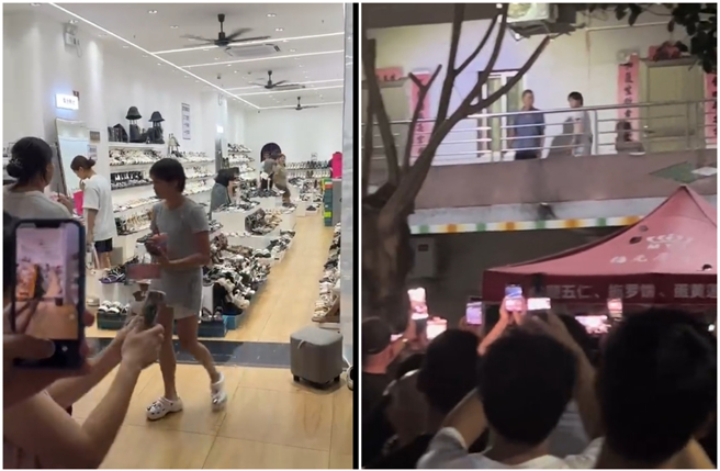 全红婵不论走到哪都是眾人焦点。（图／摄自 微博）