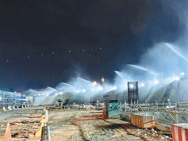 桃園市環保局導入科技化管理，推出營建工地AI揚塵辨識灑水系統。（桃園市環保局提供／姜霏桃園傳真）