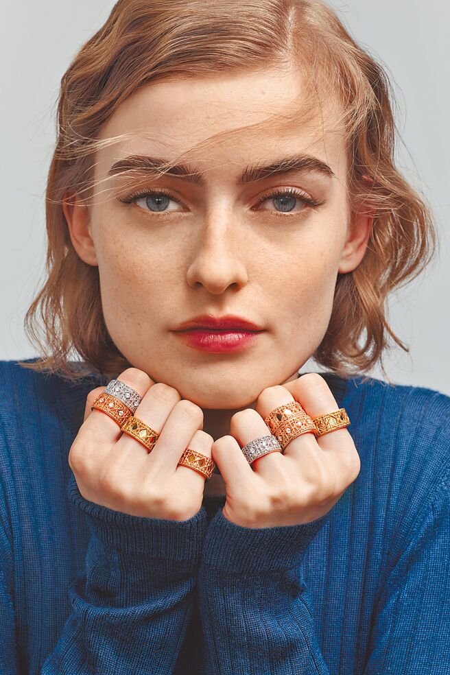 My Dior珠寶融入籐格紋Cannage元素，充滿時尚品味。（DIOR提供）