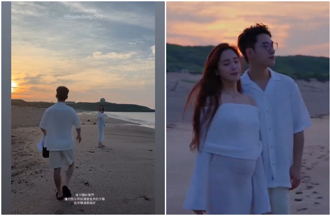 歐陽妮妮「挺孕肚與尪牽手散步」影片曝　張書豪堅持1舉動有內幕