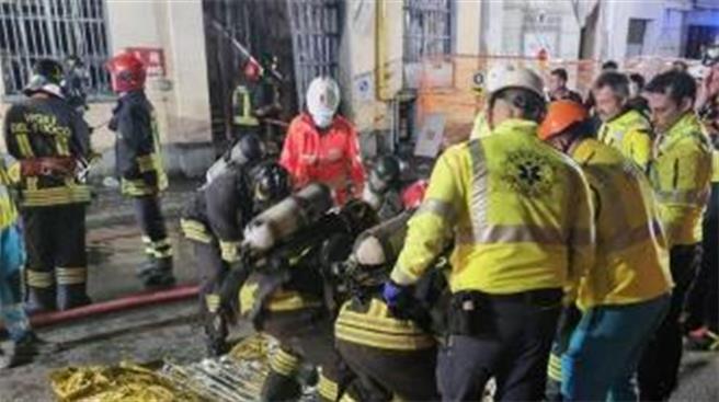 義大利米蘭商鋪火警3陸公民遇難，中方敦促盡快查明原因。（大陸央視）