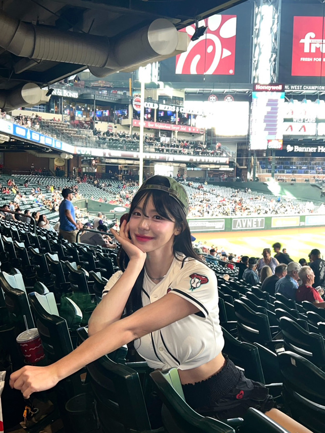 李多慧首登美国大联盟度过中秋。（图／李多慧提供）