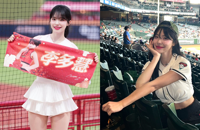 李多慧首登美国大联盟度过中秋。（图／IG@le_dahye、李多慧提供）