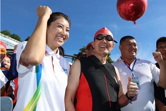 馬英九最後一次泳渡日月潭：小弟今年74歲了