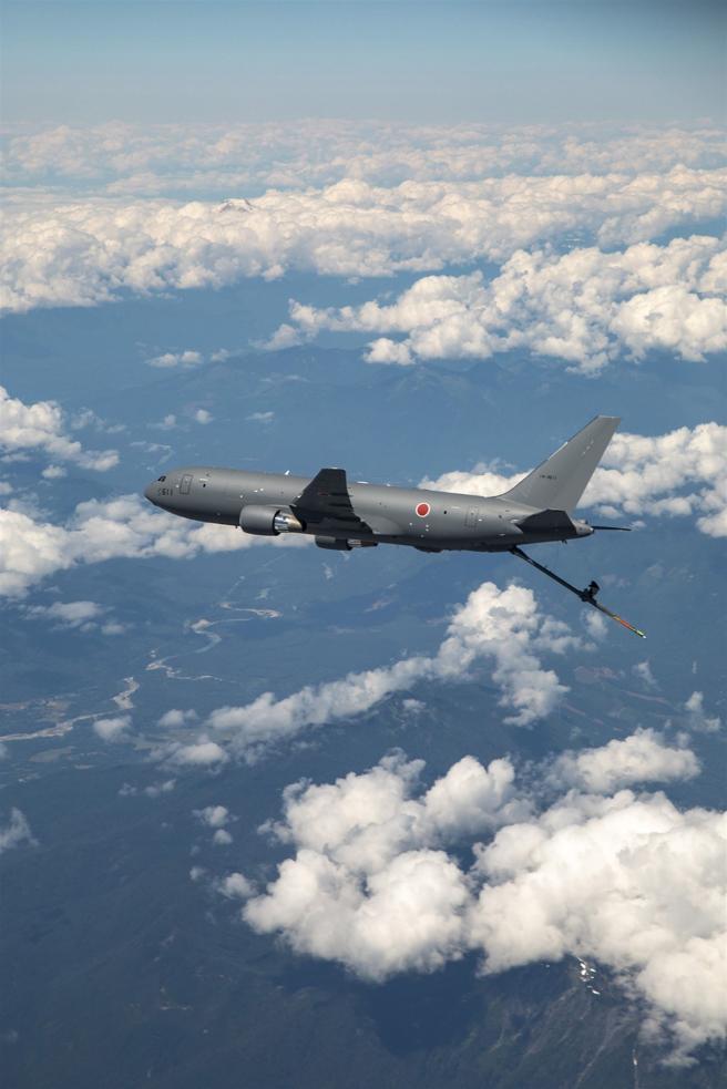  美國務院批准出售日本9架KC-46A加油機。圖為日本自衛隊首架KC-46A。
（取自波音公司網站）