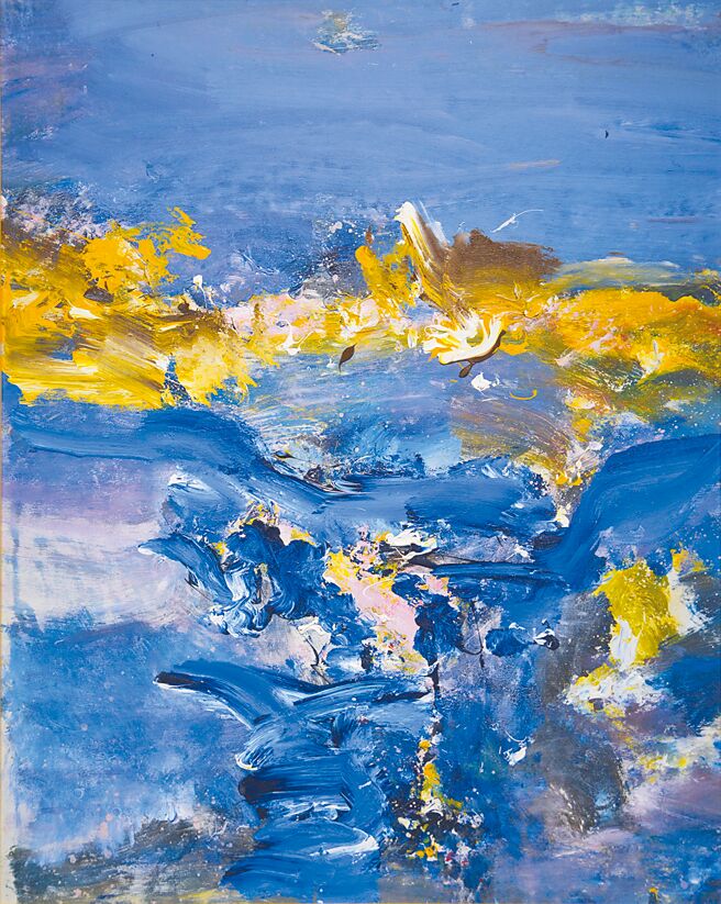 陳釙贈作品，《編號1448》，100cmx130cm，2024年。（陳釙贈提供）