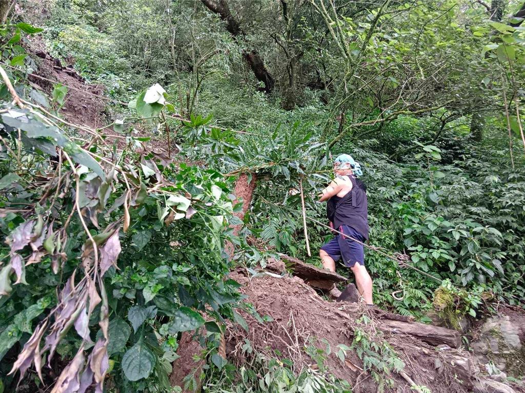 北大武山步道因雨再坍塌 暫停開放至10／15