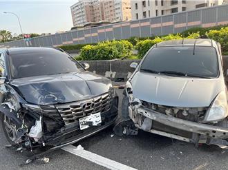 未注意車前狀況 國1號瑞隆段2車追撞