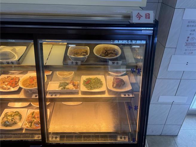 图为看守所本月11日的菜色。（中时资料照）