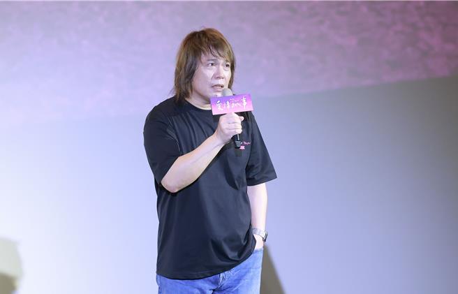 伍佰出席《爱情城事》特别场映后，直呼拍电影真好玩。（华映娱乐提供）