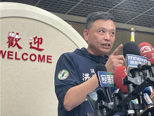 民进党台北市议员洪健益。（刘彦宜摄）