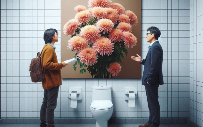 值班護士接獲通報後前往查看，赫然發現兩人正「賞弄菊花」。（示意圖、與本案無關／AI生成）