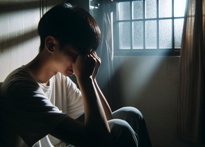 阿德却假藉送信为由约小明见面，并威胁要让阿忠在监狱难过，而对小明性侵得逞。（示意图、与本案无关／AI生成）