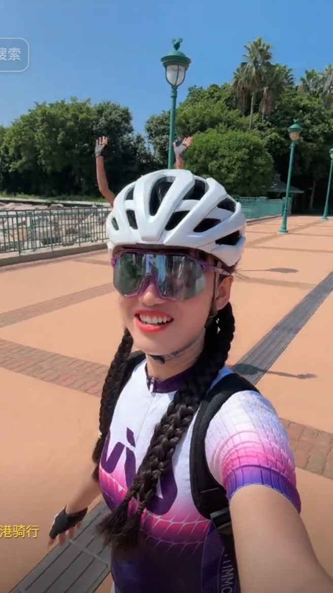 海莉子出发前po影片打招呼，竟成最后的身影。（海莉子Hayley抖音）