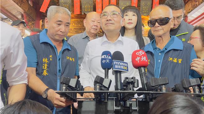 对于柯文哲身陷京华城弊案遭收押，国眾2党是否继续蓝白合，侯友宜认为大家应站在自己工作岗位上为国家人民打拚。（吕健豪摄）