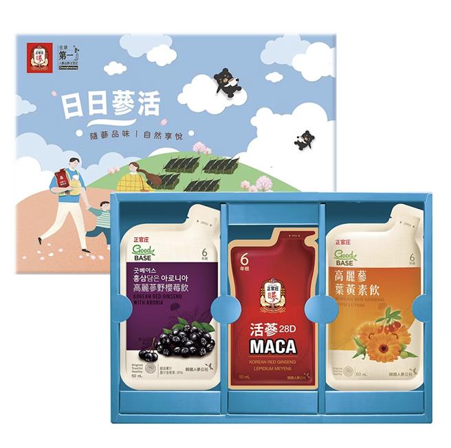 正官庄「日日蔘活礼盒」，官网价650元。（正官庄提供／朱世凯台北传真）