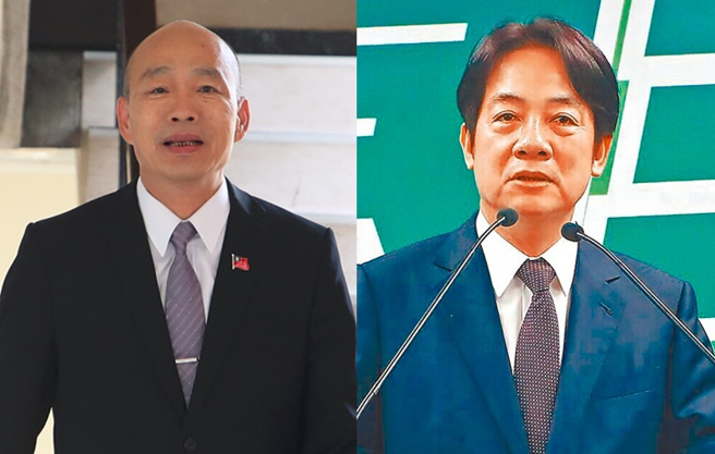 韩国瑜(左)为国庆活动奔走募款却传不顺受阻，游淑慧直批赖清德(右)只享光环、不尽义务。（合成图／示意图／资料照）