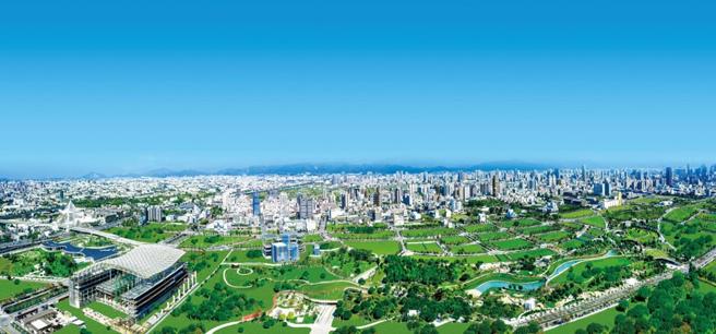 水湳經貿園區在重大建設進駐下，超越七期成為資金停泊的首選之地。圖/業者提供