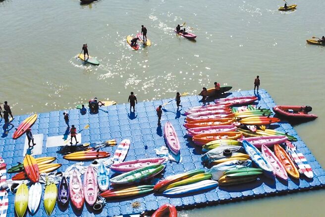 桃園市體育局將阿姆坪設置水上運動訓練基地委外營運，廠商改善場館缺失後試營運。（桃市體育局提供／呂筱蟬桃園傳真）