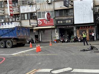 砂石車左轉碰撞單車婦　路口無號誌！傷者送醫不治