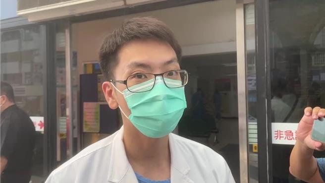 马偕医院急诊室主任刘恩睿。（蔡旻妤摄）