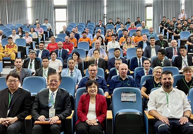 内政部长刘世芳出席「921地震25周年灾害防救暨人道救援国际研讨会」。（杨静茹摄）