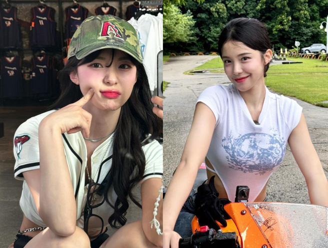 韩籍啦啦队女神李多慧分享在台骑车的画面。（图／翻摄自李多慧IG）