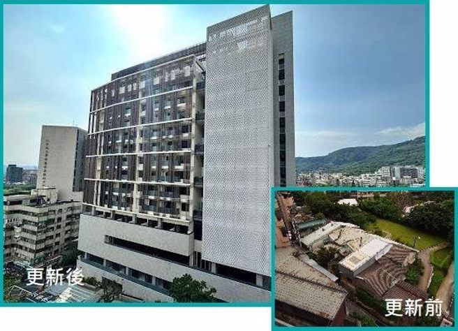 北市财政局第一个以设定地上权方式实施都市更新事业。更新后兴建一栋地上14层、地下3层之温泉旅馆，于112年9月4日取得使用执照，并于今（18日）正式营运。北市财政局提供