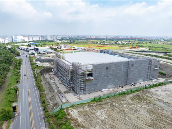 帆宣公司於南科三期基地新建廠房已拔地而起。（南科管理局提供／寶智華台南傳真）