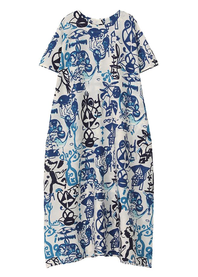 Plantation繪語楊柳圓領短袖洋裝，價格未定。（Plantation提供／黃唯淯台北傳真）