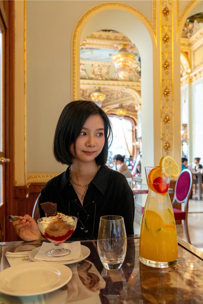 于卉乔到欧洲品嚐许多美食。（光意娱乐提供）