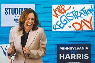 CNBC調查、英賭盤 都看好賀錦麗