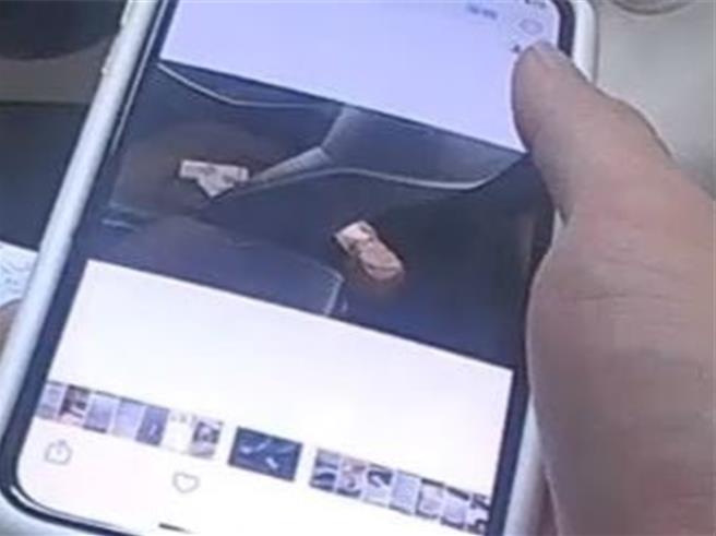 黄男打开iRent惊见副驾驶座上的物品为2迭千元钞票，右方土黄色袋子是遗留在车上的垃圾（麦当劳纸袋）。（中市警五分局提供／冯惠宜台中传真）