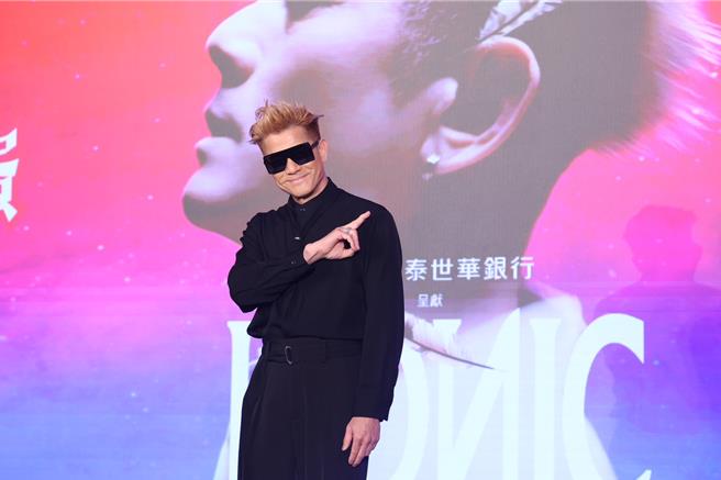 郭富城19日出席演唱会记者会。（陈俊吉摄）