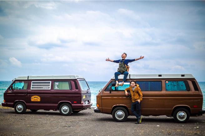 露营车尤以福斯T3最受老派迷青睐，艺人何笃霖也是老派露营的爱好者。（Jerry提供／吴娮翎台北传真）