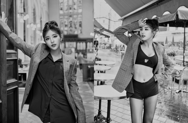 壮壮登伦敦时装周造型激似韩星IU。（图／IG@ula_shen_）