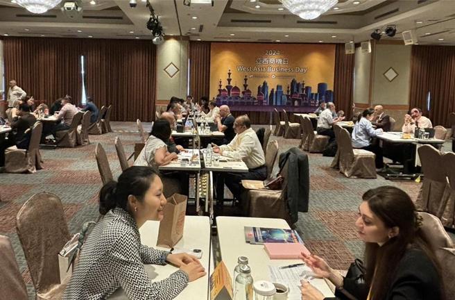 贸协「亚西商机日」洽谈热络，促成潜在商机达2,450万美元。图／贸协提供