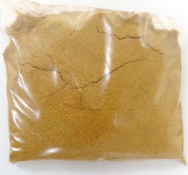 自埃及进口的胡荽子粉，被检出苏丹色素1号、4号，1500公斤需全数销毁、不得退运。（食药署提供／林周义台北传真）